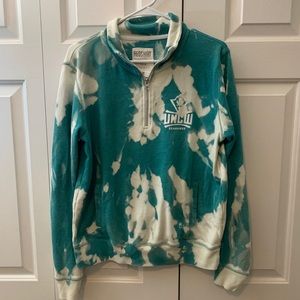 Bleach-dyed UNCW pullover